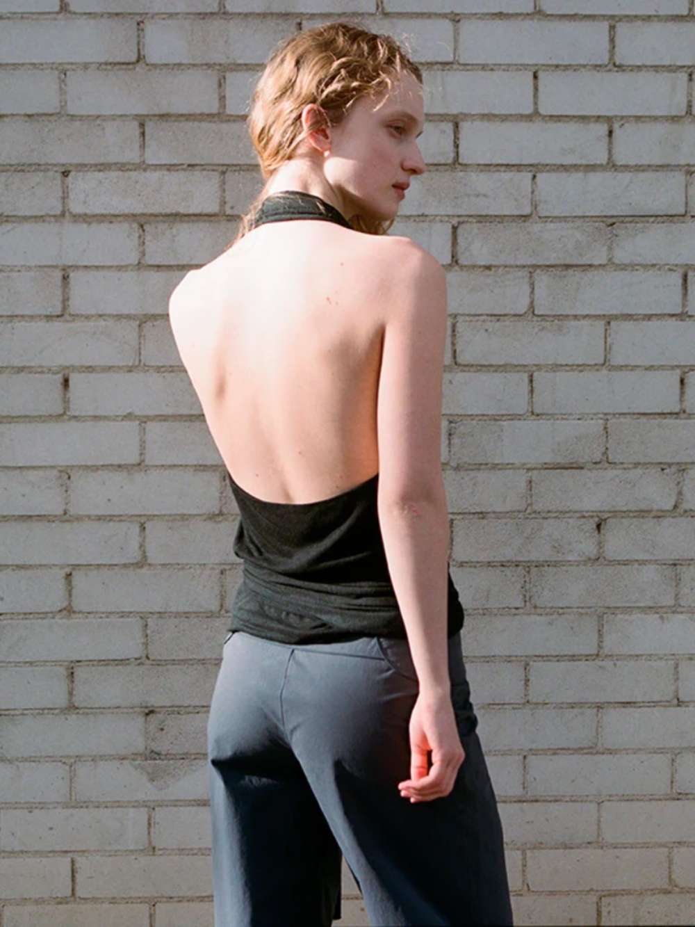 DEIJI STUDIOS The Panelled Pant In Charcoal Softly Tailored Paneled Organic NWT